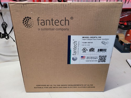 New fantech dedpv 705 - fantech, dryer