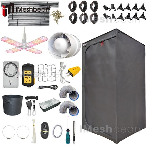 Complete grow tent kit - tent, w/full