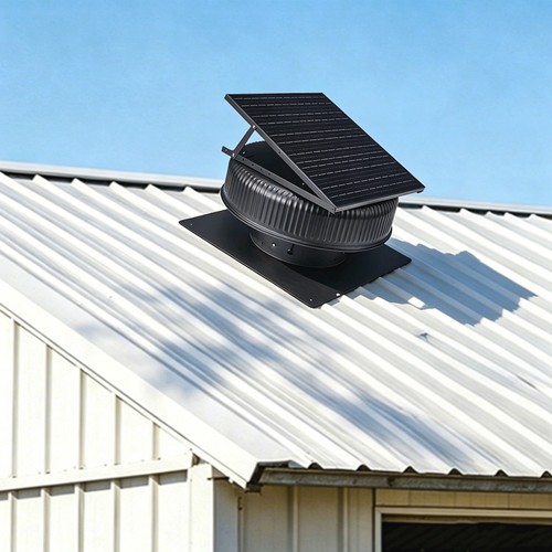 Adjustable solar roof vent - 12",